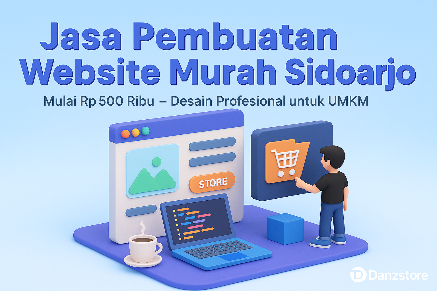 Jasa Pembuatan Website Murah Sidoarjo — Mulai Rp500 Ribu, Desain Modern & Profesional