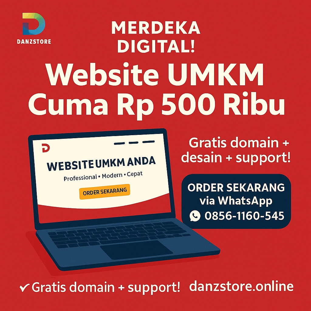 Merdeka Digital: Bikin Website Profesional Cuma 500 Ribu!