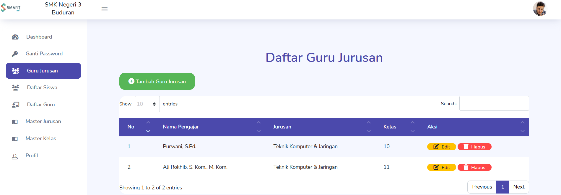 Portal Pembelajaran Online SMK 3 Buduran